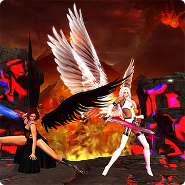 Angel Demon Fight