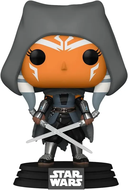 Funko Pop! Hooded Ahsoka with Dual Sabers (Mandalorian, Amazon Exclusive)