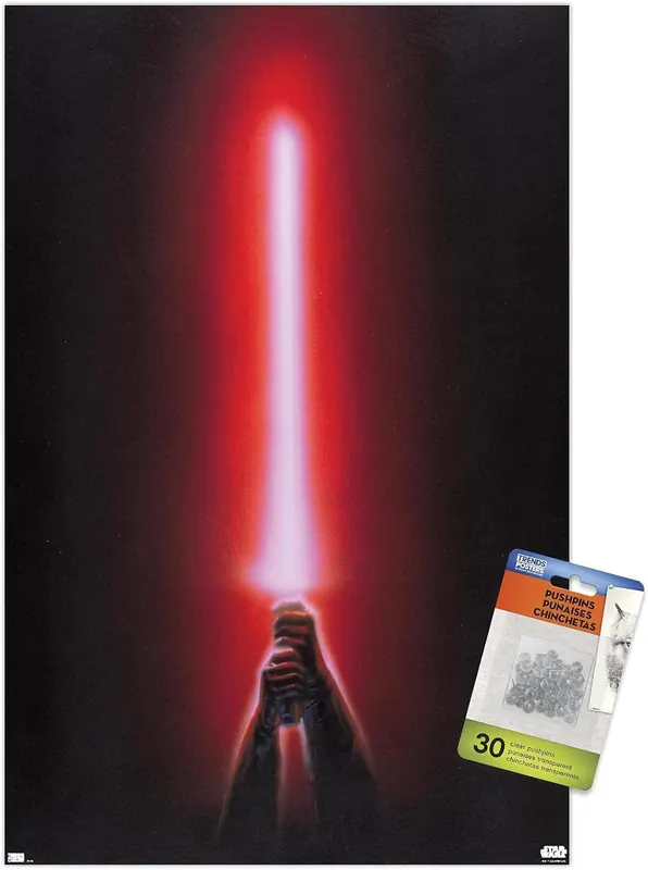 Star Wars Original Trilogy — Red Lightsaber Wall Poster
