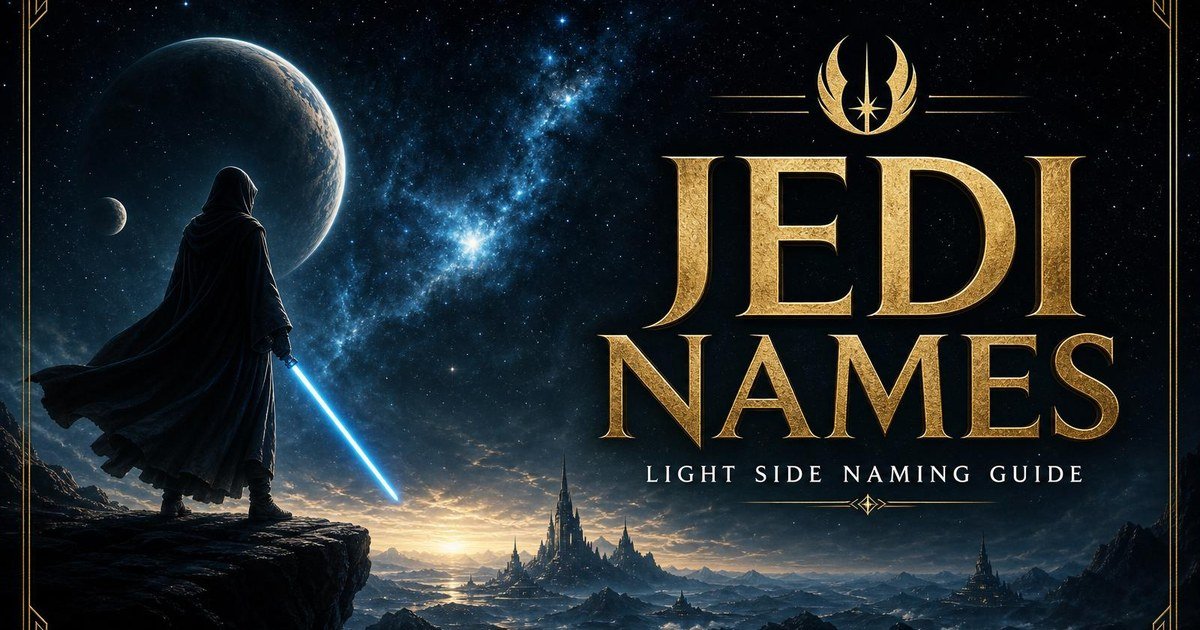 Jedi Name Generator: 150+ Light Side Names & Meanings