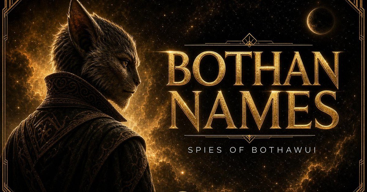 Bothan Name Generator: 150+ Spy Network Names & Naming Conventions