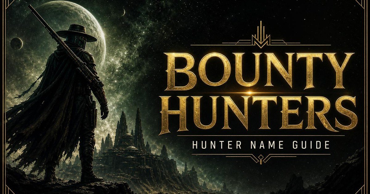 Bounty Hunter Name Generator: 150+ Names for Mercenaries & Hunters