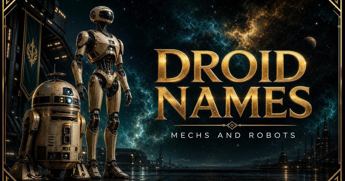 Droid Name Generator: 150+ Star Wars Astromech & B1 Names