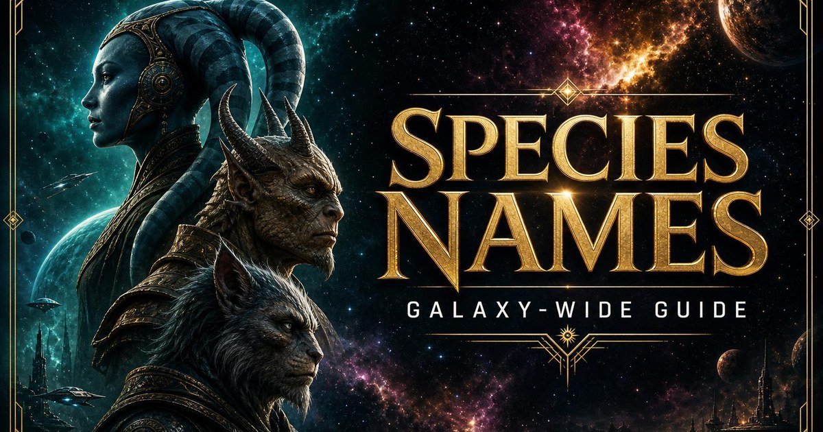 Star Wars Alien Name Generator: Species Naming Conventions