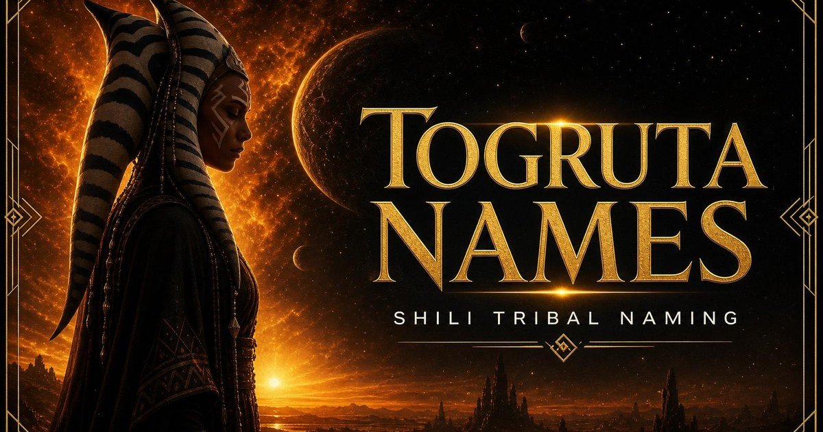 Togruta Name Generator: 150+ Authentic Shili Names & Naming Conventions