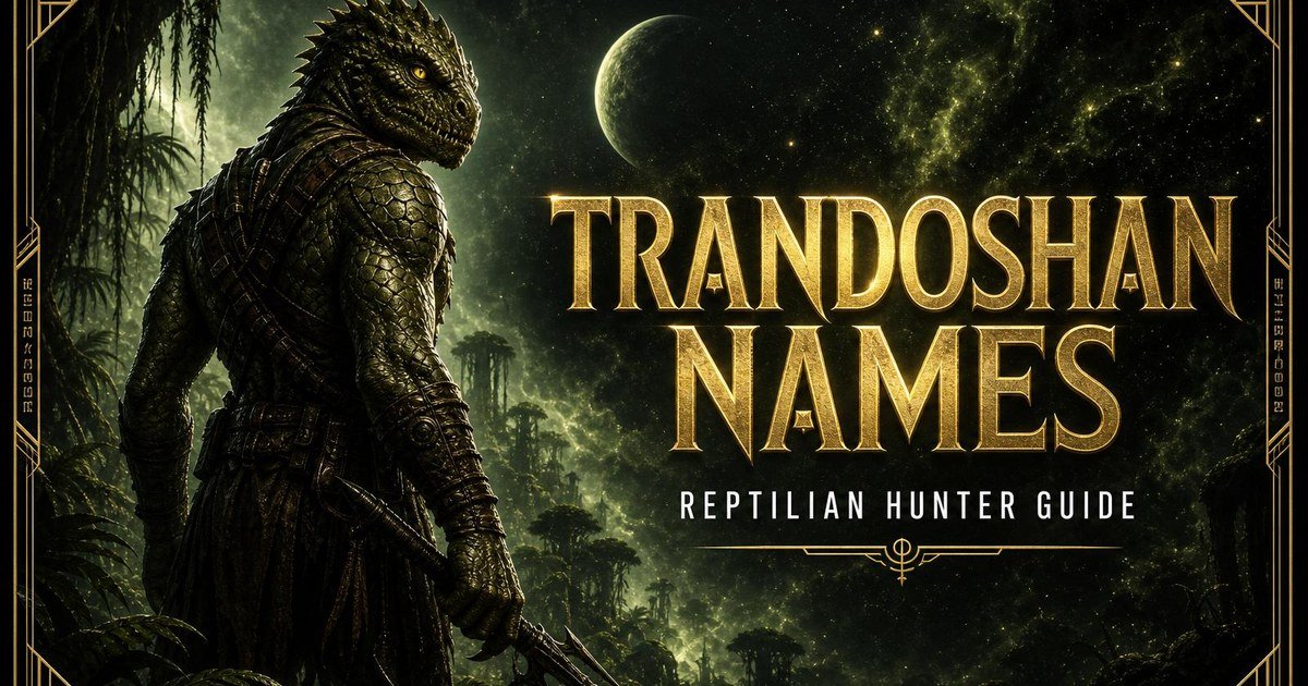 Trandoshan Name Generator: 150+ Reptilian Hunter Names & Naming Conventions