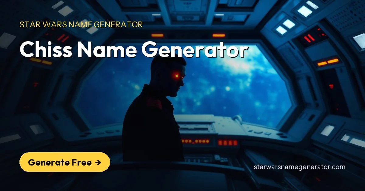 Chiss Name Generator