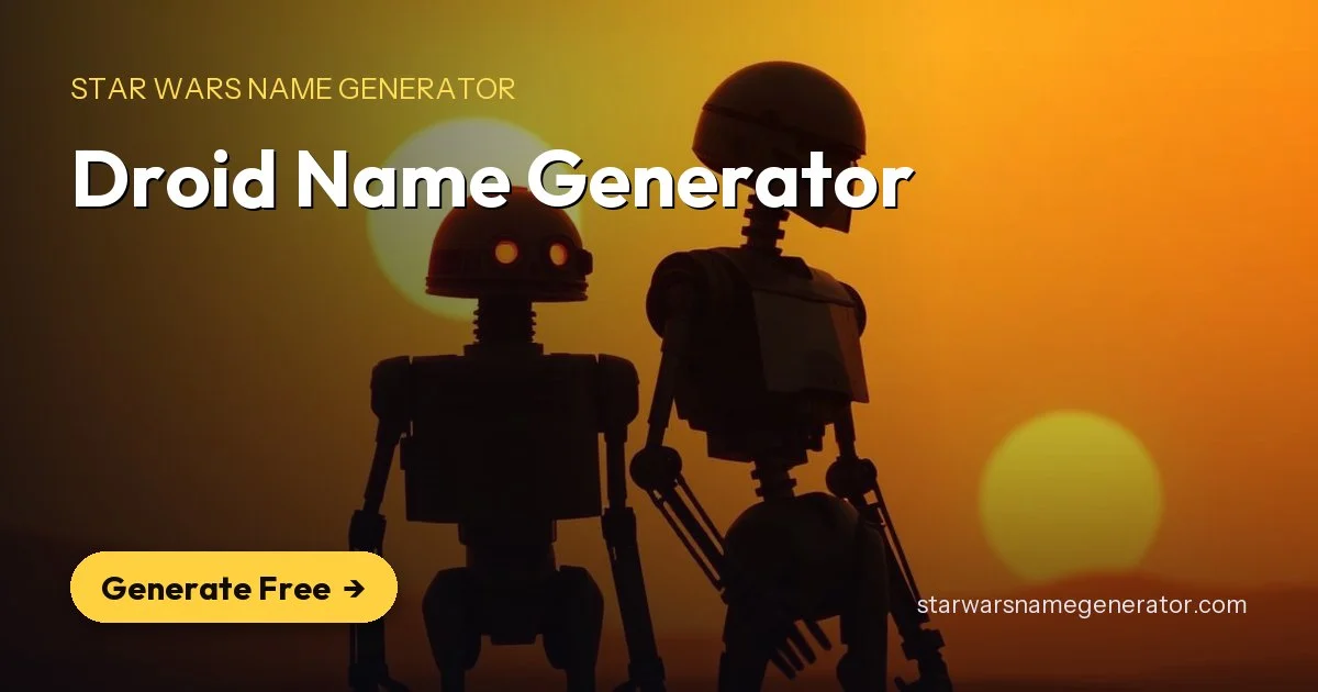 Droid Name Generator