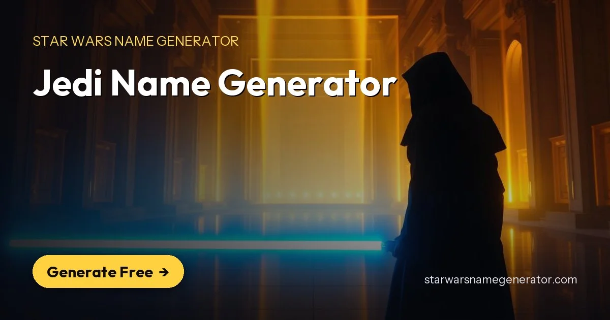 Jedi Name Generator