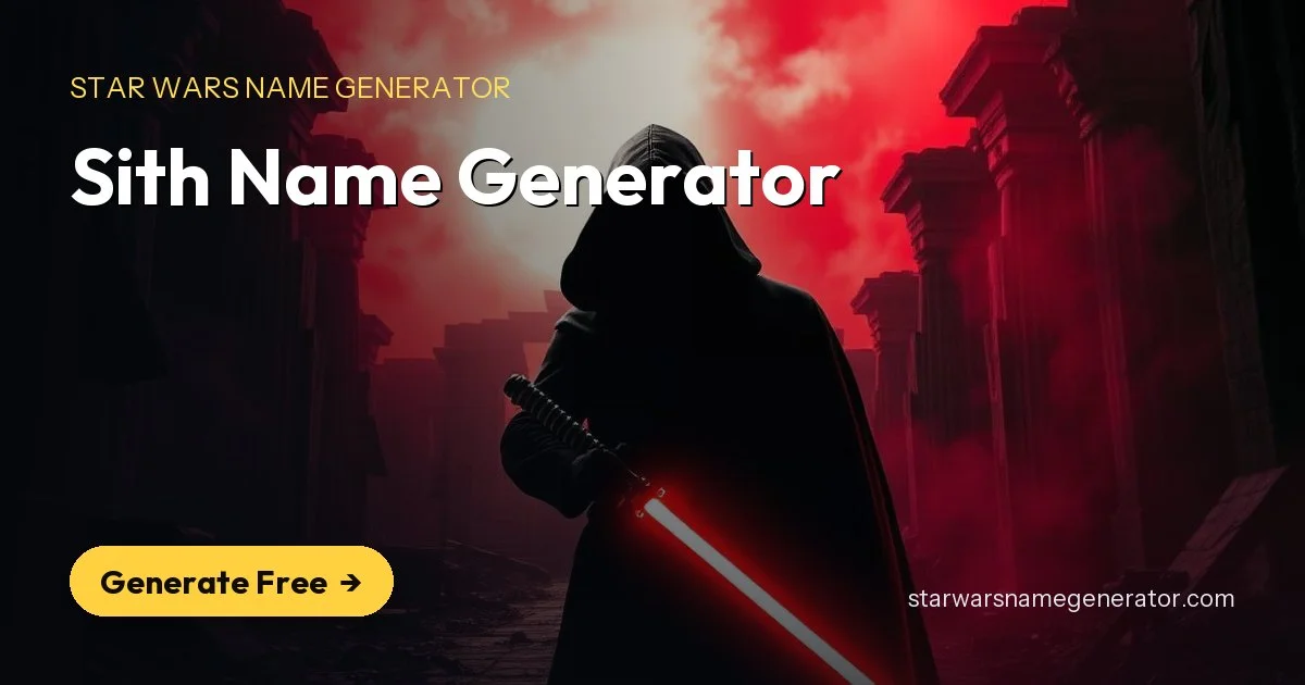 Sith Name Generator