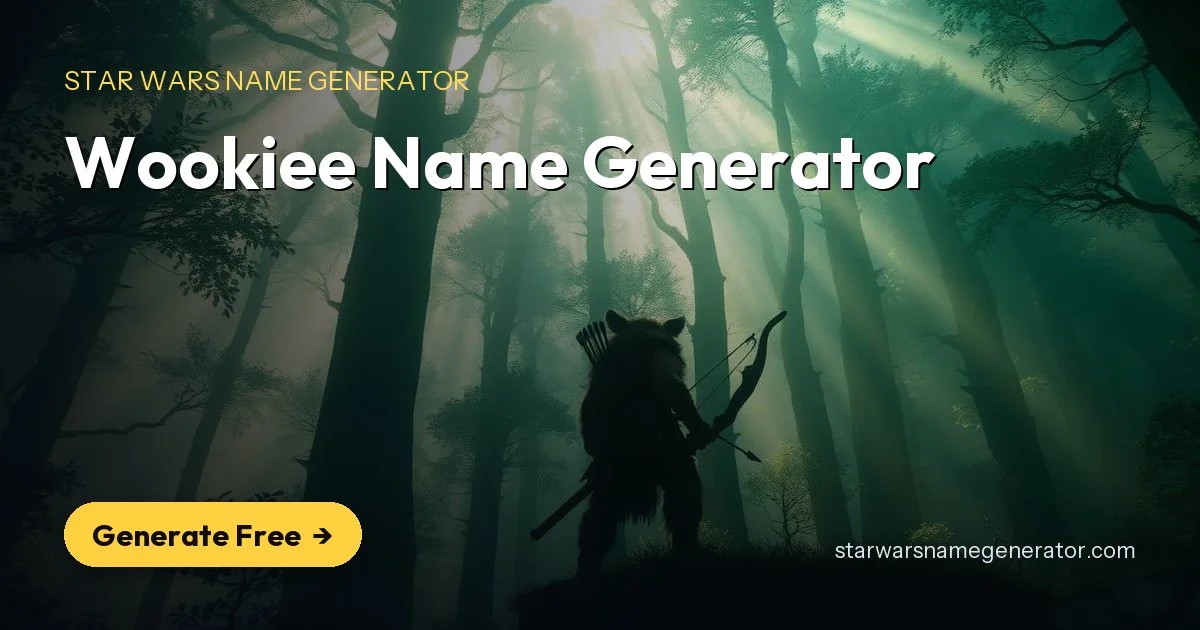 Wookiee Name Generator